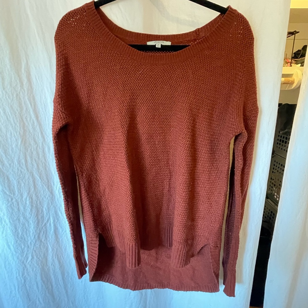 Madewell rust sweater